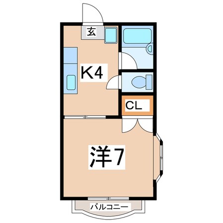 郡山駅 バス14分  西ノ内1丁目下車：停歩4分 1階の物件間取画像